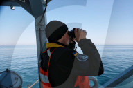 Ukrainian Navy on patrol in Black Sea off Odesa coast