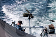 Ukrainian Navy on patrol in Black Sea off Odesa coast