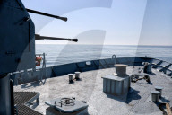 Ukrainian Navy on patrol in Black Sea off Odesa coast