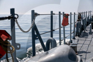 Ukrainian Navy on patrol in Black Sea off Odesa coast
