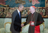 Obama received by Pope Francis at the Vatican