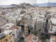 Aerial View Of Athens From A Drone