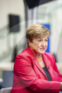 Kristalina Georgieva Managing Director Heads To A Interview With Bloomberg Tv 