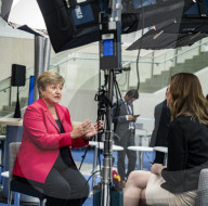 Kristalina Georgieva Managing Director Heads To A Interview With Bloomberg Tv 