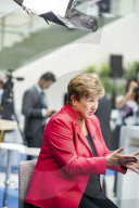 Kristalina Georgieva Managing Director Heads To A Interview With Bloomberg Tv 