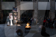 Faithful In Prayer To Remember Pope Francis.