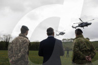 Prime Minister Keir Starmer troop visit with Christopher Luxon