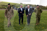 Prime Minister Keir Starmer troop visit with Christopher Luxon