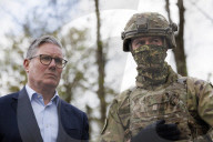 Prime Minister Keir Starmer troop visit with Christopher Luxon