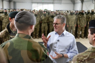 Prime Minister Keir Starmer troop visit with Christopher Luxon