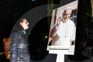 Faithful In Prayer To Remember Pope Francis.