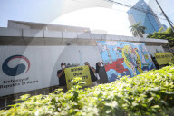 Action To Reject Single-Use Plastics And Demand The Release Of Greenpeace Activists Detained In South Korea