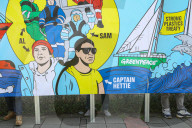 Action To Reject Single-Use Plastics And Demand The Release Of Greenpeace Activists Detained In South Korea