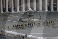 Pope Francis Coffin Transfer To Saint Peter's Square
