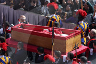Pope Francis Coffin Transfer To Saint Peter's Square