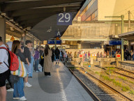 Travelers At Munich Central Station