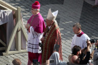 Pope Francis Coffin Transfer To Saint Peter's Square