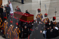 Pope Francis Coffin Transfer To Saint Peter's Square