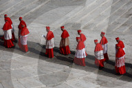 Pope Francis Coffin Transfer To Saint Peter's Square