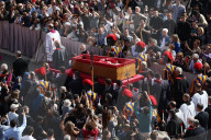 Pope Francis Coffin Transfer To Saint Peter's Square