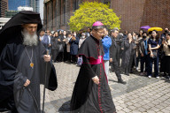 Catholics Gather At Myeongdong Cathedral To Mourn Pope Francis