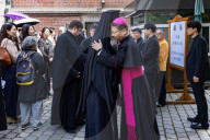 Catholics Gather At Myeongdong Cathedral To Mourn Pope Francis