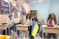 Ukrainian kids forced to learn underground as Russia targets women and children