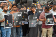 Protest Following Deadly Attack On Tourist In India.