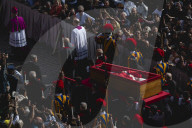 The Body Of Pope Francis Is Transferred To The Basilica St Peter To Lie In State