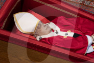 The Body Of Pope Francis Is Transferred To The Basilica St Peter To Lie In State