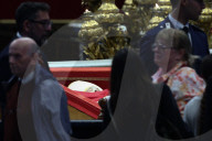 Pope Francis Coffin At Saint Peter's Basilica
