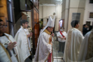 Pope Francis' Requiem Mass At Bandung Cathedral