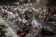 Galungan Day Prayers In Central Sulawesi