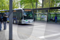 Local Bus Transport In The German City Of Ravensburg