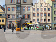 Local Bus Transport In The German City Of Ravensburg