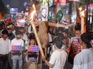 Protest Over Terrorist Attack In Kashmir