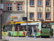 Local Bus Transport In The German City Of Ravensburg