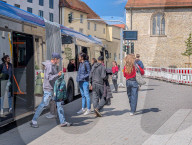 Local Bus Transport In The German City Of Ravensburg