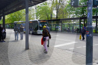 Local Bus Transport In The German City Of Ravensburg