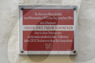 Memorial Plaque Honoring Emilie And Oskar Schindler