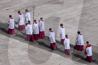 Translation Of The Coffin Of The Roman Pontiff Francis Into The Vatican Basilica 