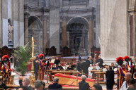 Translation Of The Coffin Of The Roman Pontiff Francis Into The Vatican Basilica 