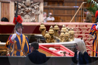 Translation Of The Coffin Of The Roman Pontiff Francis Into The Vatican Basilica 