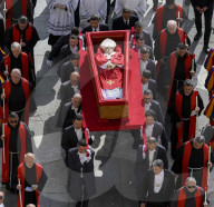 People's Pope Francis in His Coffin and Lying in State