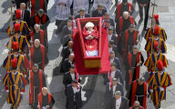 People's Pope Francis in His Coffin and Lying in State