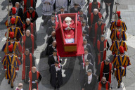 People's Pope Francis in His Coffin and Lying in State