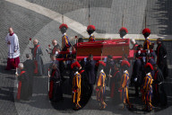 Pope Francis Coffin Transfer To Saint Peter's Square