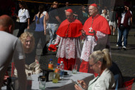 Pope Francis Coffin Transfer To Saint Peter's Square
