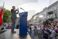 Presidential Campaign Of Far-Rght Party Leader Slawomir Mentzen In Poland