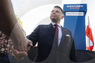 Presidential Campaign Of Far-Rght Party Leader Slawomir Mentzen In Poland